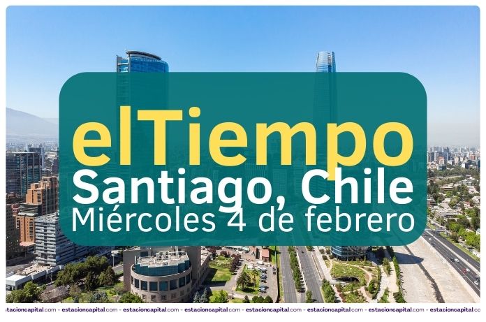 pronóstico del tiempo Santiago 4 de febrero